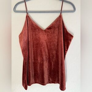 Maurices, large, velvet cami